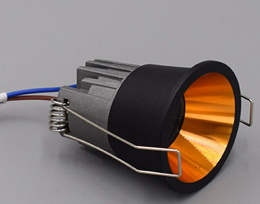 Electrica Mini լուսատու (LP03WW) ներկառուցվող 3W 3000K սև / ոսկի
