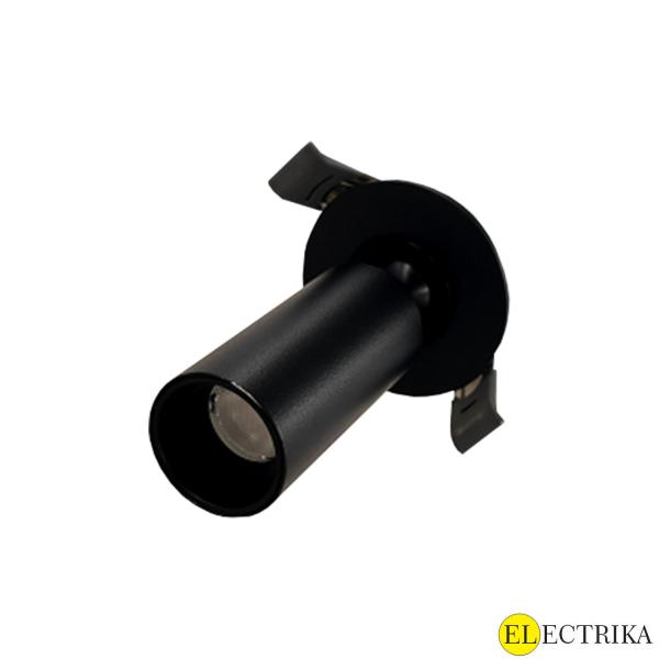 Electrica Mini Светильник (MR03NW) Встраиваемый 3Вт 4000К Черный