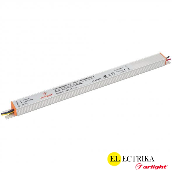 Arlight 24V սնուցման բլոկ 24W 1A Slim (288x18x15մմ)