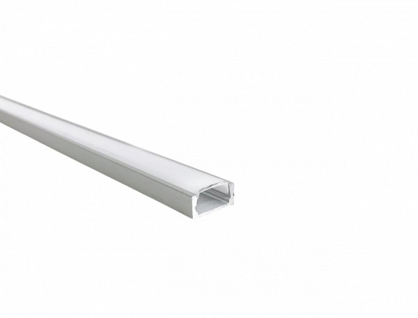 Electrica aluminum profile with cover 17.4x7mm (6m)
