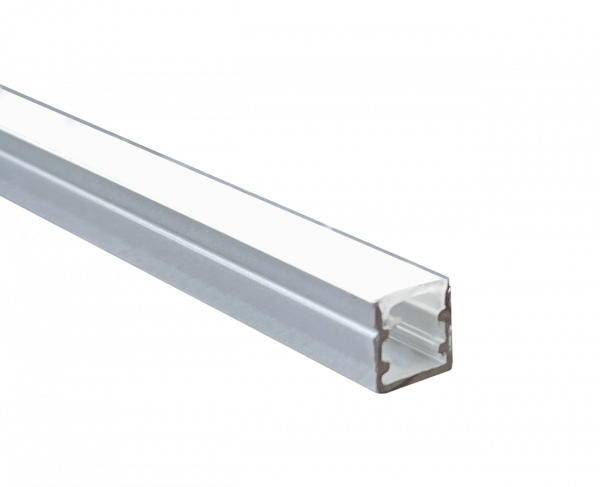 Electrica aluminum profile with cover 10x10mm (3m)