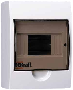 Dekraft Circuit Breaker Box 8 Modules Surface 20x18x10 IP41
