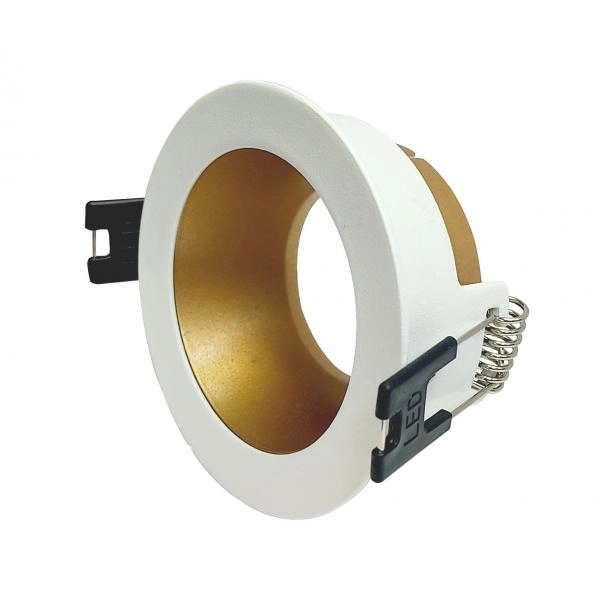 Electrica ներկառուցվող շրջանակ OL906 սպիտակ/ոսկի կլոր