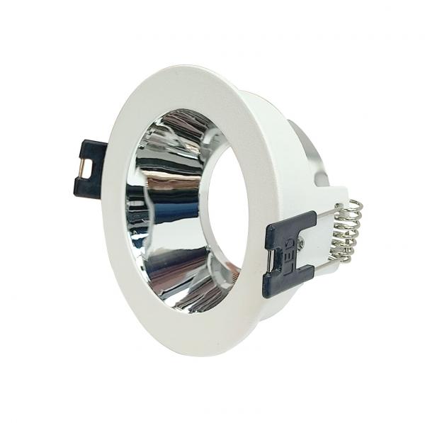Electrica recessed frame OL901 round white/chrome H35mm