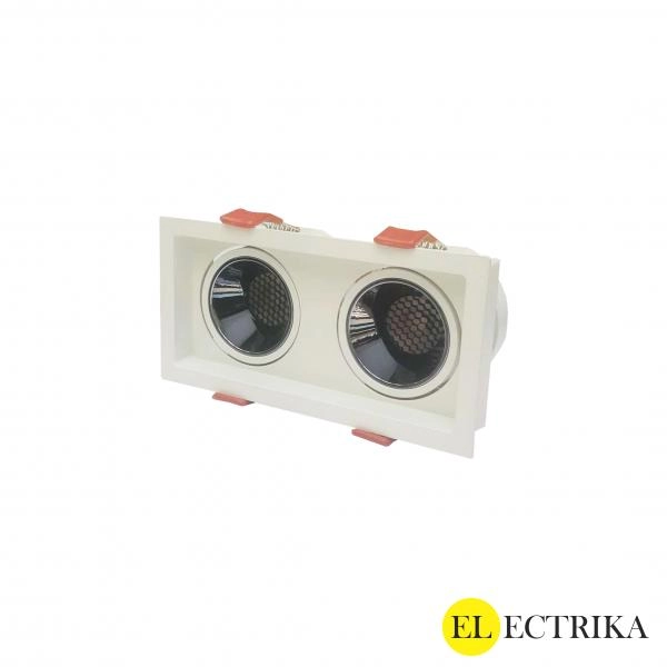 Electrica լուսատու (L-S12X2) ներկառուցվող շարժական 24W 4000K սպիտակ