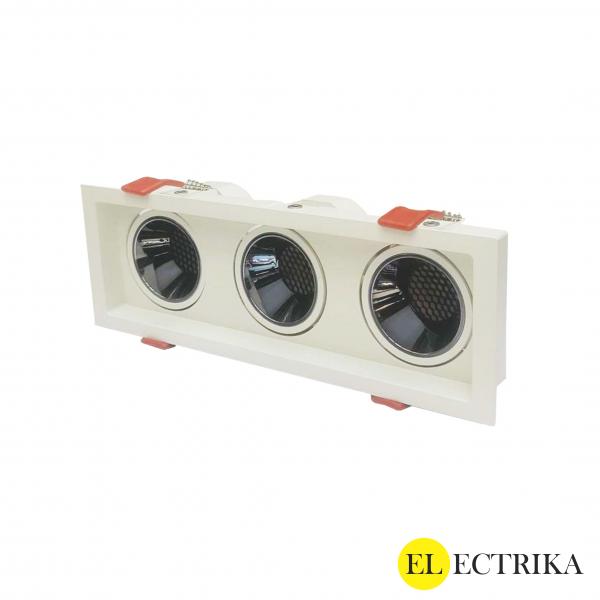 Electrica լուսատու (L-S12X3-30K) ներկառուցվող շարժական 36W 3000K սպիտակ