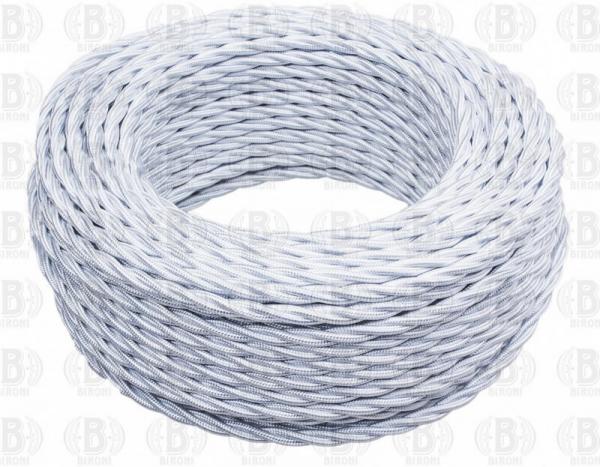 Bironi Retro հաղորդալար 2x1.5մմ սպիտակ մատվի 50մ