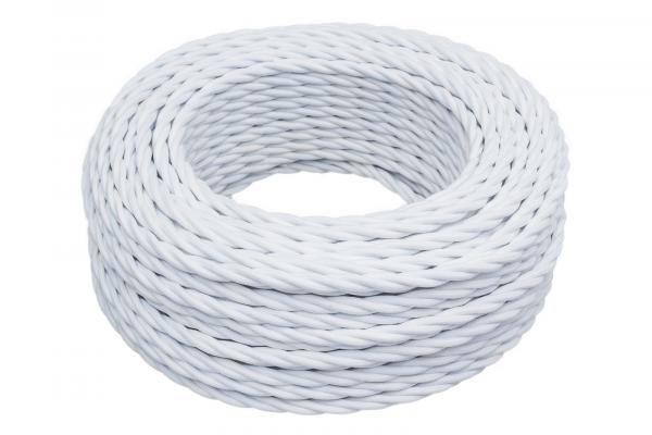 Bironi Retro հաղորդալար 3x1.5մմ սպիտակ մատվի 50մ