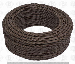 Bironi Retro հաղորդալար 2x1.5մմ շագանակագույն մատվի 50մ