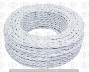 Bironi Retro հաղորդալար 3x2.5մմ սպիտակ մատվի 50մ