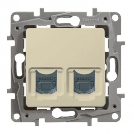 Legrand Niloe/Etika համակարգիչ (UTP 6) 2 տեղ RJ45 փղոսկր