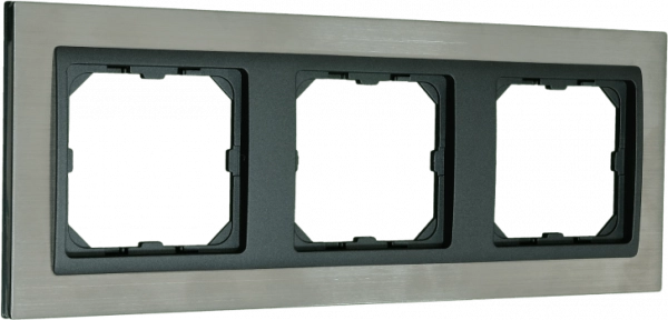 Titan Mane нестандартная рамка нержавеющая сталь 3 местная