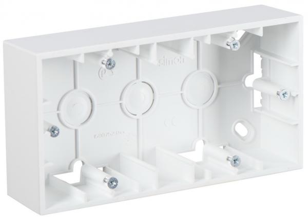 Simon15 Mounting Box fixture Surface-mounted installation 2 places White (1/10)