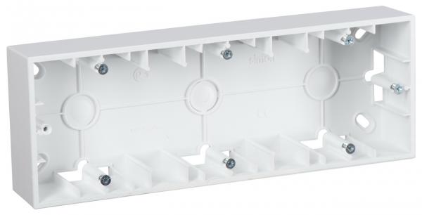 Simon15 Mounting Box fixture Surface-mounted installation 3 places White (1/5)