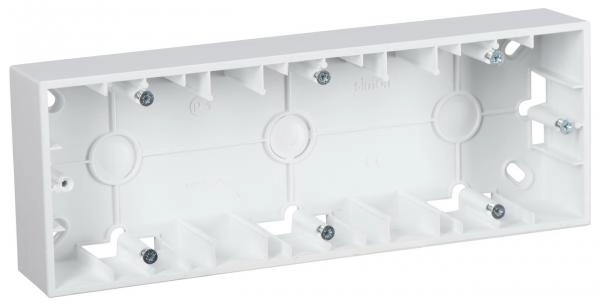 Simon15 Mounting Box fixture Surface-mounted installation 3 places White (1/5)