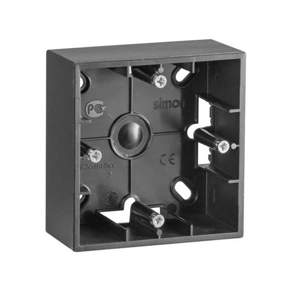 Simon15 Mounting Box fixture Surface-mounted installation 1 place Graphite (1/20)