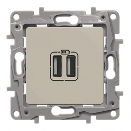 Legrand Niloe/Etika USB 2 տեղ փղոսկր