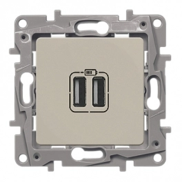 Legrand Niloe/Etika USB 2 տեղ փղոսկր