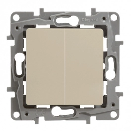 Legrand Niloe/Etika անջատիչ 2 ստեղն փղոսկր