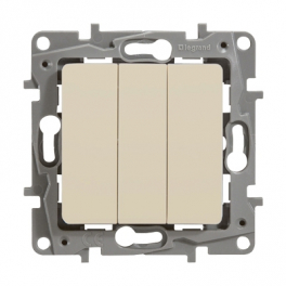 Legrand Niloe/Etika անջատիչ 3 ստեղն փղոսկր