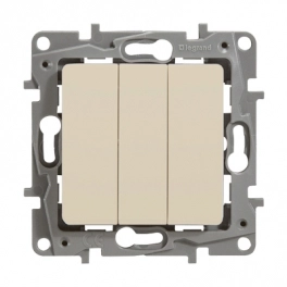 Legrand Niloe/Etika անջատիչ 3 ստեղն փղոսկր