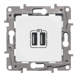 Legrand Niloe/Etika USB 2 տեղ սպիտակ