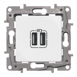 Legrand Niloe/Etika USB 2 տեղ սպիտակ