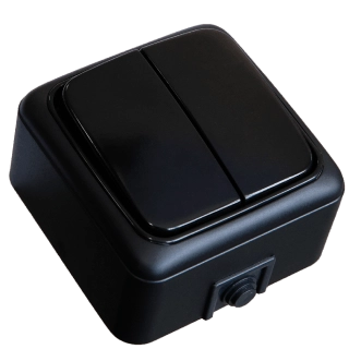 Titan external switch 2 places black
