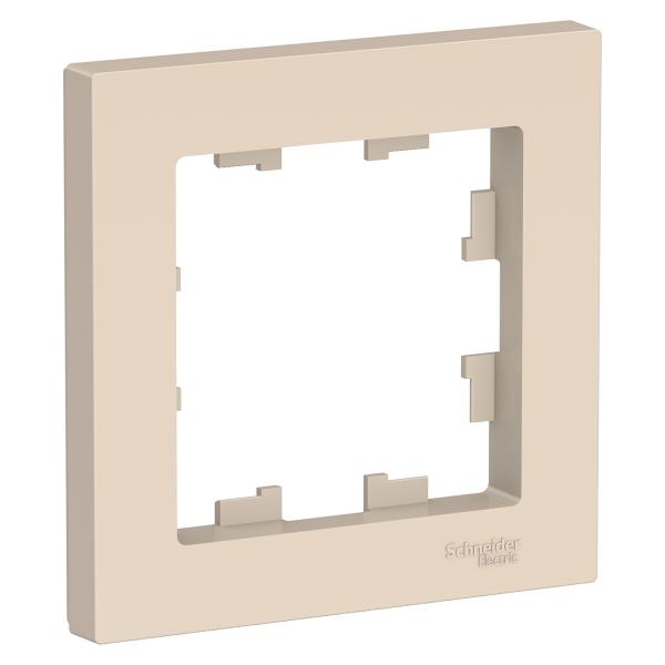 Schneider Atlas Frame 1-gang Beige