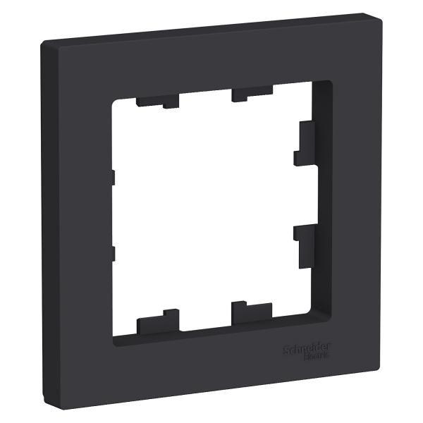 Schneider Atlas Frame 1-gang Black