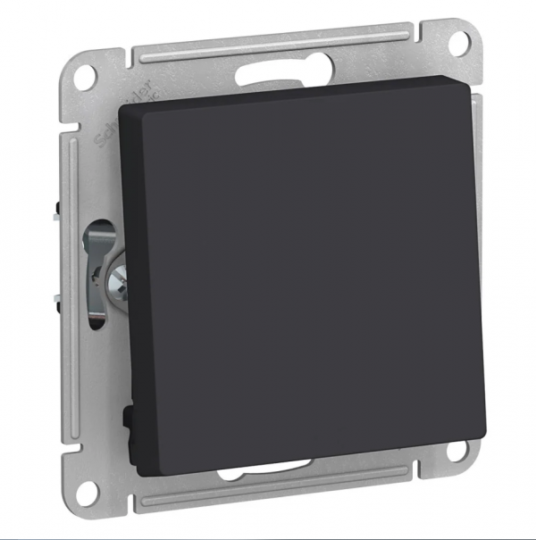 Schneider Atlas Reverse Switch 1-gang Black