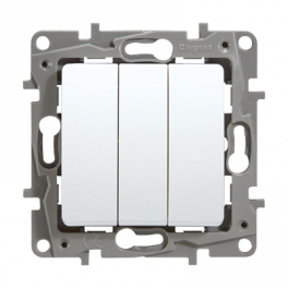 Legrand Niloe/Etika անջատիչ 3 ստեղն սպիտակ