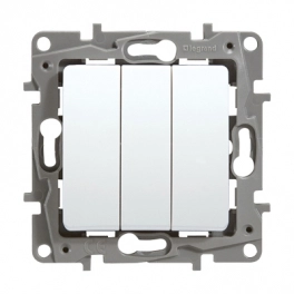 Legrand Niloe/Etika անջատիչ 3 ստեղն սպիտակ