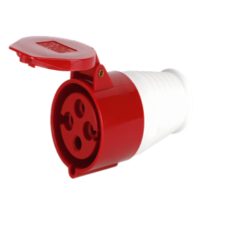 Hanging socket 32A 4P (SF-224) IP44 red