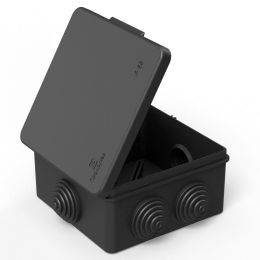Промрукав distribution box (HF) 100x100x50 mm (168 pcs) black