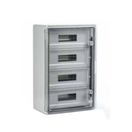 MUTLUSAN Transparent Automatic Circuit Breaker Box 300x400x170mm (24 modules)