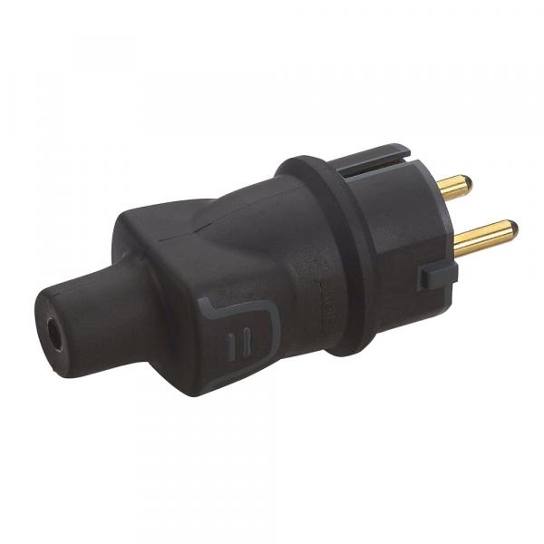Legrand Elium խրոց 16A 230V ռետինապատ սև