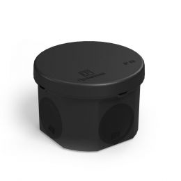Промрукав distribution box straight mounting (HF) 70x50 mm (168 pcs) black