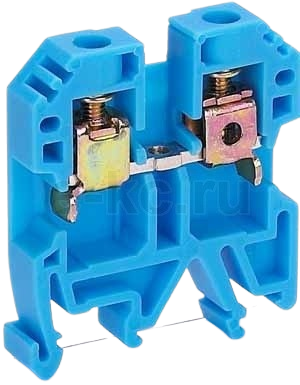 DEKRAFT нулевая клемма модульная синяя 6мм 50A ЗН101-6-50A-08