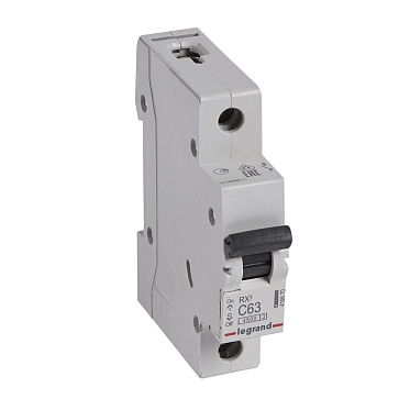 Legrand RX3 ավտոմատ անջատիչ 1P C63A 4,5ka 1/12/72