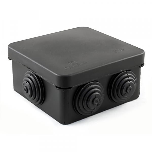 Промрукав distribution box (HF) 80x80x40 mm (105 pcs) black