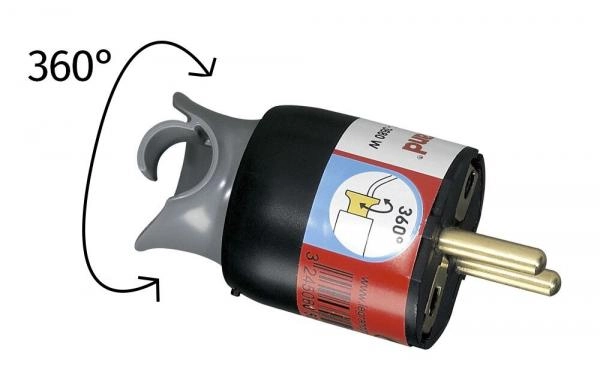 Legrand Elium խրոց 16А 230V պտտվող սև