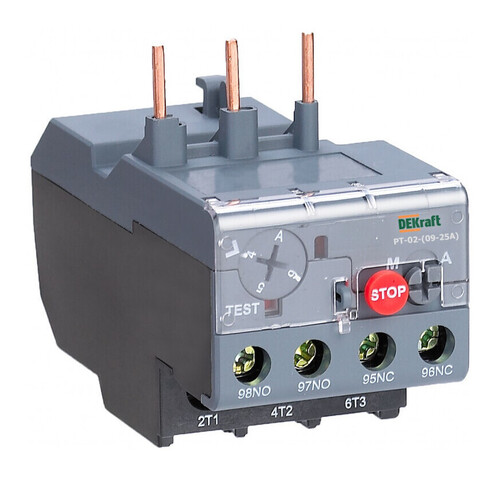 Тепловое реле RT-02-(09-25А)-7.0А-10А
