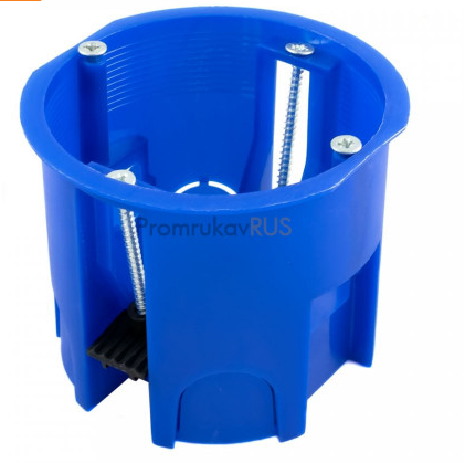 Промрукав deep mounting box (HF) 68x60mm blue (1/175)