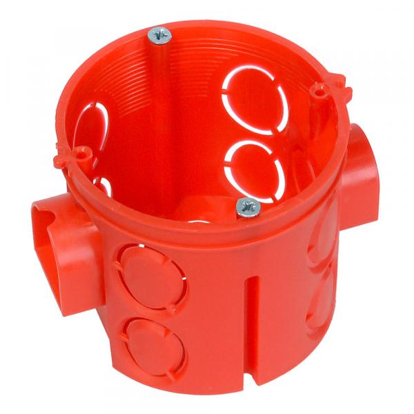 Промрукав deep mounting box (HF) 68x62mm red (1/140)