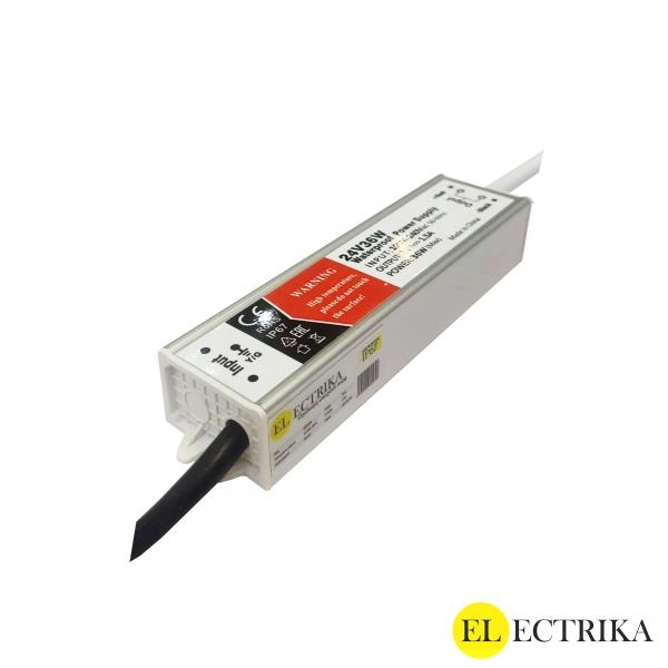 Electrica 24V սնուցման բլոկ 36W 1.5A հերմետիկ (119x30x20մմ) IP67