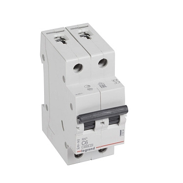Legrand RX3 ավտոմատ անջատիչ 2P C6A 4,5ka 1/6/36
