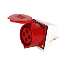 Surface socket 32A 4P (SF-124) IP44 red