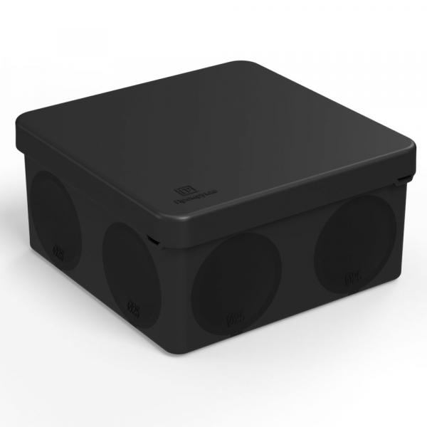 Промрукав distribution box (HF) 100x100x50 mm (66 pcs) black