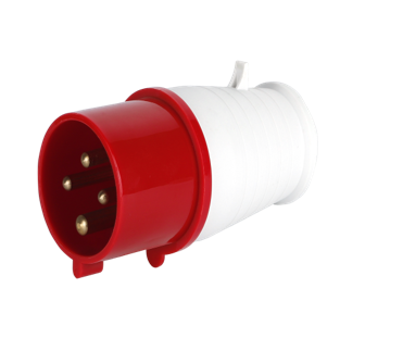 Plug 16A 4P (SF-014) IP44 red